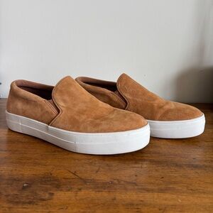 Steve Madden Gills Sneaker in Chestnut Suede
